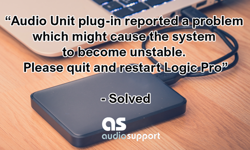 Audio Unit plugin reported a problem which might cause the system to become unstable.