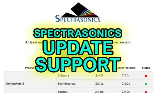 Spectrasonics Updtae Support