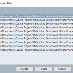 Restoring Broken Cubase 5 Projects
