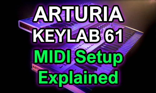 Arturia Keylab Essential 61 MIDI control surface options in Logic Pro