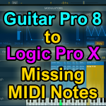Routing MIDI from Guitar Pro 8 to Logic Pro 10.4.4