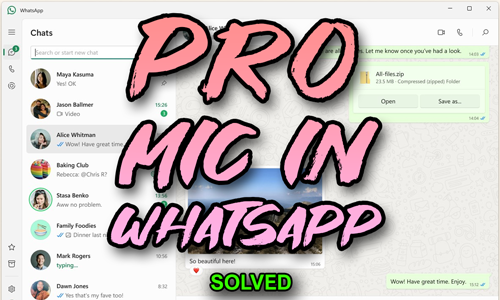Using Professional Studio Microphones with WhatsApp